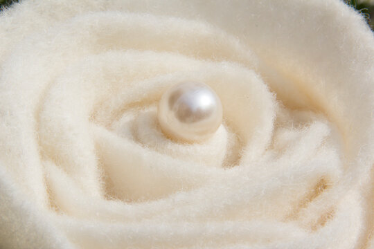 Pearl and felt