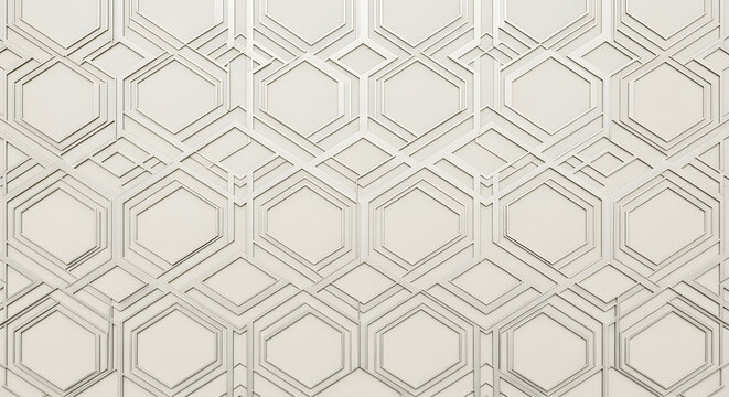 Modern geometric pattern with hexagons and abstract lines elegant decorative background