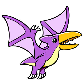 Dinosaur Cute Cartoon pterodactyl