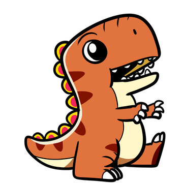 Dinosaur Cute Cartoon Trex