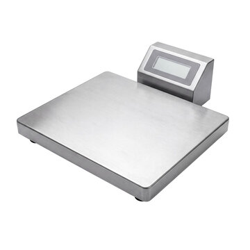Stainless steel industrial platform scale with digital display