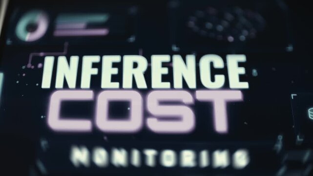 purple inference cost monitoring interface closeup