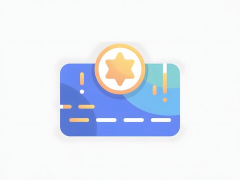 Modern credit card with a gear icon symbolizing settings or customization