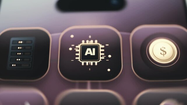 ai processor links servers and financial spending
