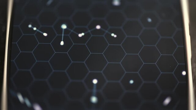 connected nodes illuminate decentralized digital network grid