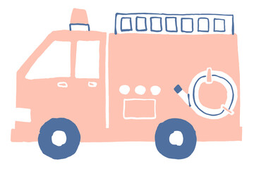 消防車のイラスト © amemusubi