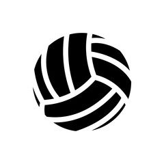 Fototapeta premium Volley ball black icon design, logo, app, UI. Vector illustration