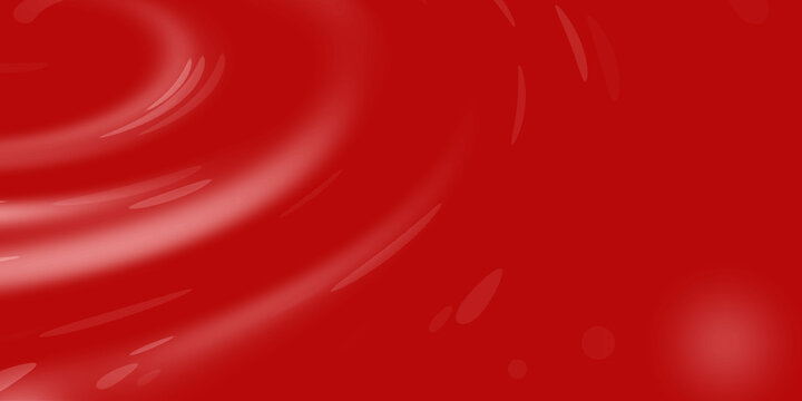 Bold red liquid surface showcases a beautiful swirling pattern accented by soft white light streaks