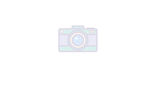 Retro Style Camera Icon Graphic Design.
