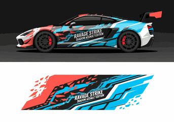 Fototapeta premium Ravage Strike Shadow Assault Edition Sports Car Vinyl Wrap