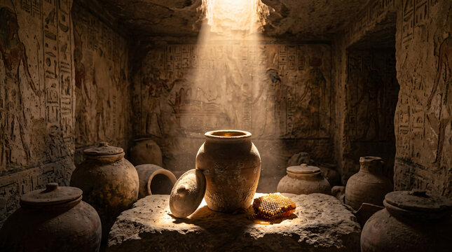 Ancient Egyptian Honey Preservation in an Archaeological Tomb.