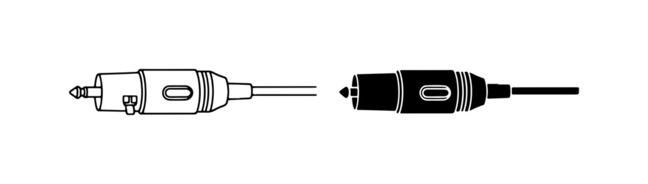 RCA Connector, Audio Cable Plug, Vintage Audio Equipment