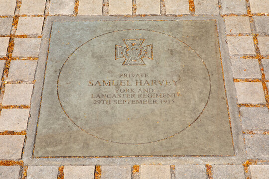 Private Samuel Harvey VC Plaque in Ipswich, UK