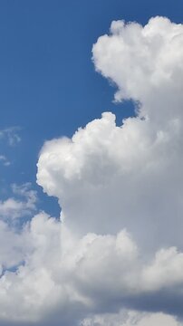 Beautiful cloudscape with red sunset. Timelapse.