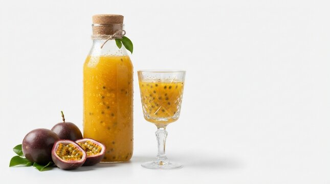 Tropical fruit beverage refreshment glass bottle drink