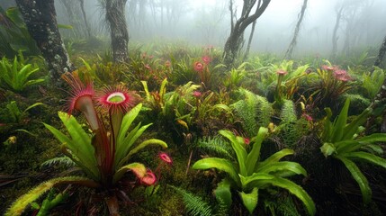Obraz premium Dense tropical plants