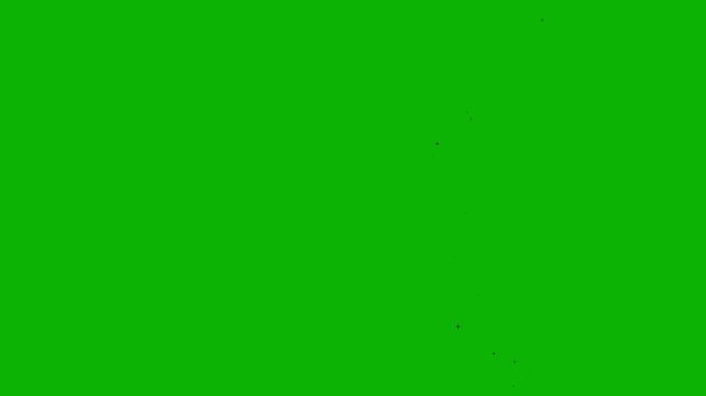 Smooth glitter pixie dust path animation 4k, white twinkle particles vfx, magical line stars trail, abstract fairy starlight motion overlay on green screen chroma. video