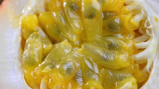 Close-Up of Ripe Passion Fruit