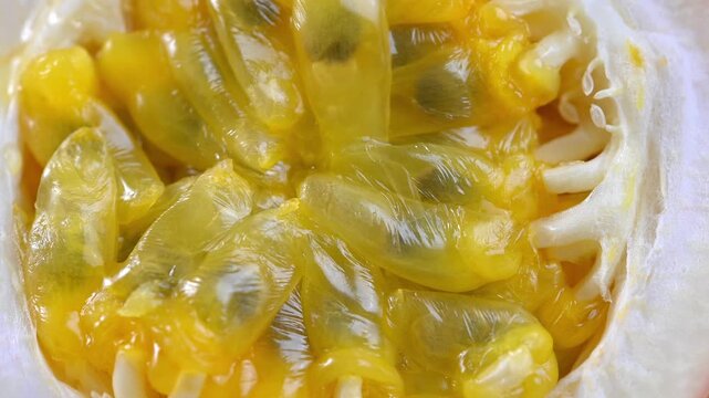 Close-Up of Ripe Passion Fruit