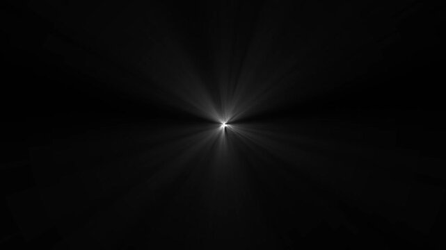 sunbeam light rays. bright glowing energy beams with abstract flare effect. sunlight burst and radiant shine overlay on black background. seamless 4k loop.