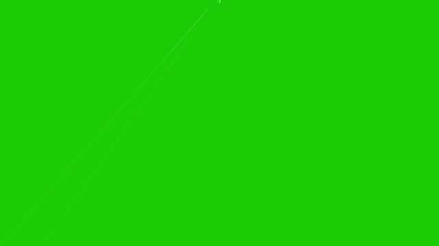glowing light rays. bright sunbeam with energy burst and abstract flare effect. radiant sunlight overlay on green screen background. seamless 4k animation.