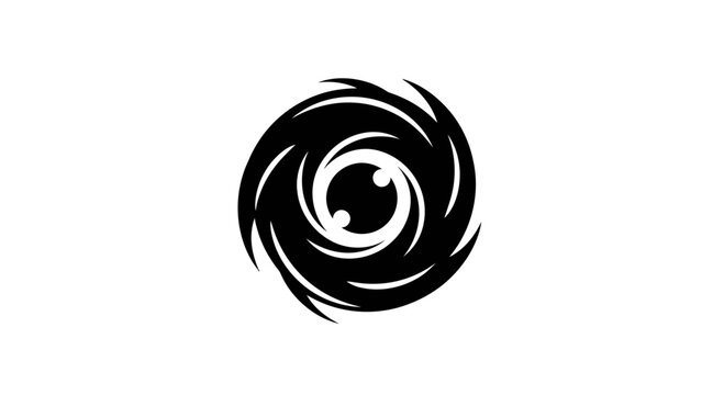 Abstract Vortex Eye Symbol Design