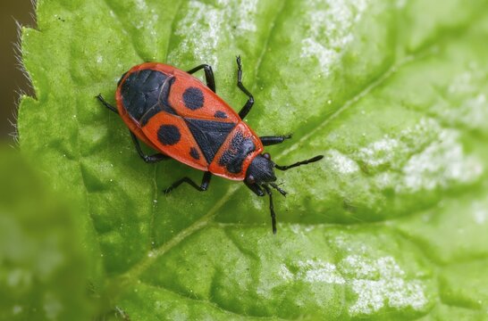Firebug, common fire bug, heteroptera, Pyrrhocoris apterus, insects, bugs