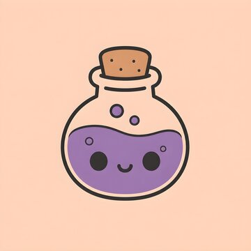 smiling purple poison for halloween
