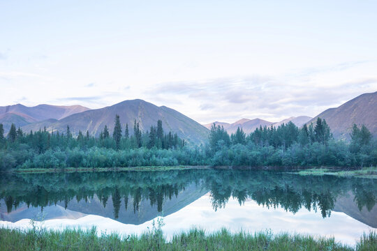 Lake in tundra