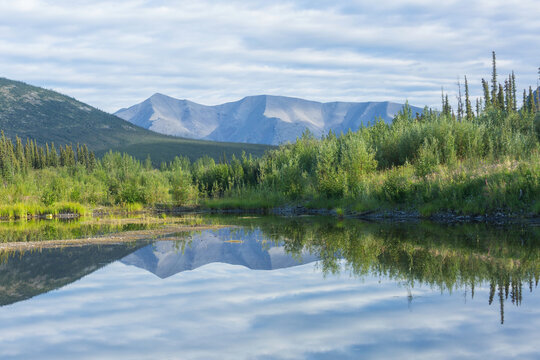 Lake in tundra