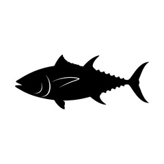 Fototapeta premium Shark Vector Illustration Isolated on White Background, Marine Predator Fish for Ocean, Sea, Underwater, Wildlife and Nature Design Concepts
