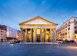 Rome, Italy with the Pantheon and Piazza Della Rotonda © SeanPavonePhoto