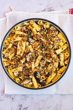 Mushroom Pasta Traybake