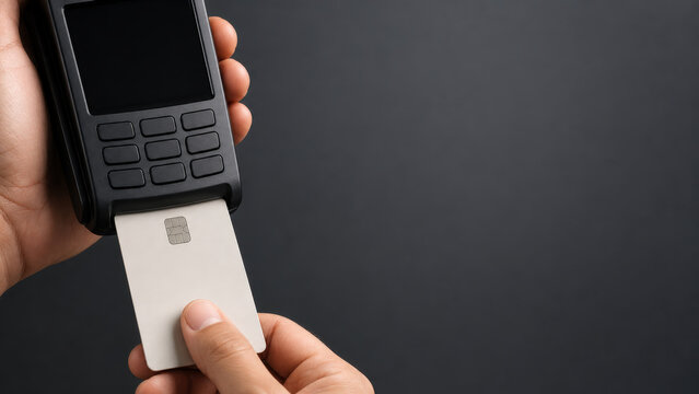 Chip Card Insertion into Secure Payment Terminal for Retail Transaction