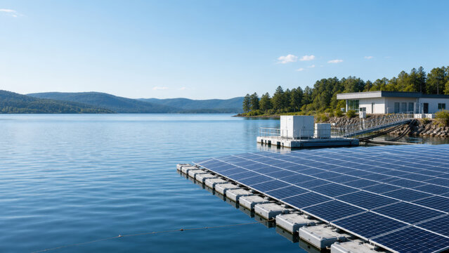 Floating Solar Reservoir Microgrid with Calm Water and Wide Copy Space