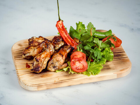 Hot BBQ wings