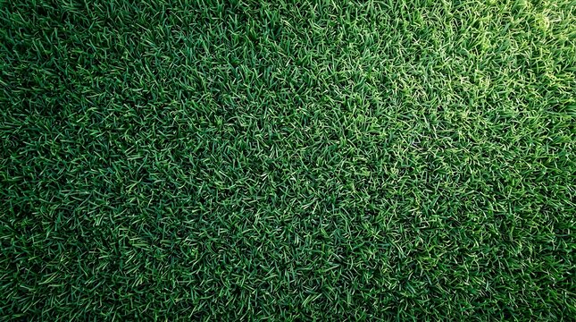 Green grass lawn texture background macro view for gardening website landing page banner and summer nature landscape.
