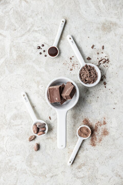An arrangement of chocolate