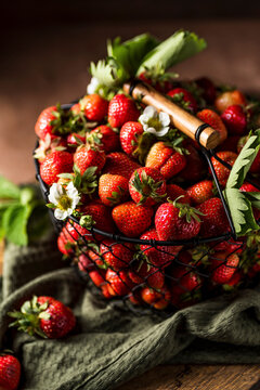 Basket of strawberries