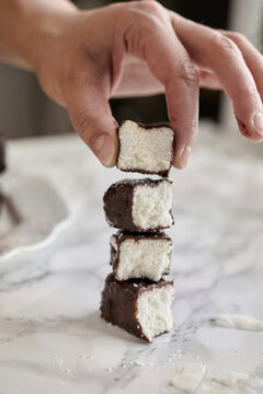 Coconut and chocolate bars