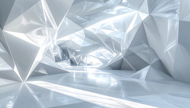 abstract blue background with triangles