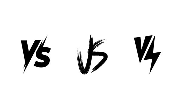 Versus Symbol Collection vs competition opposition challenge