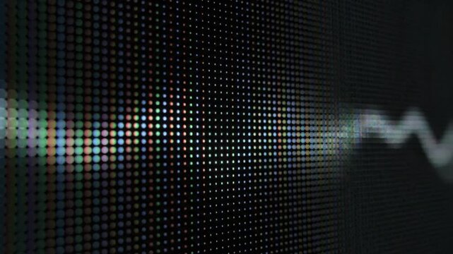 A digital wave pattern displayed on a high resolution screen
