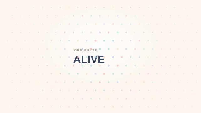 Dynamic Motion Video with Text Alive Featuring Colorful Particles and Abstract Backgrounds.