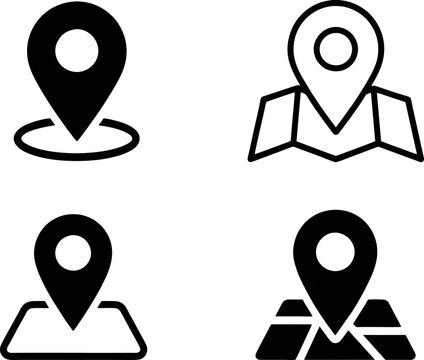 set of map icons