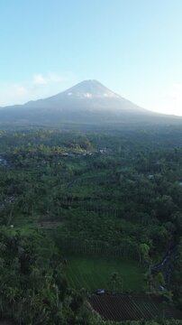  the mountain  drone view