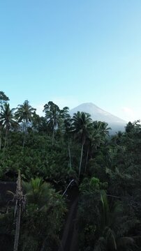  the mountain  drone view
