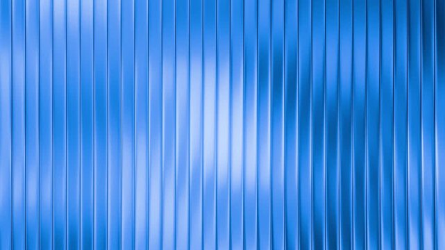 abstract distorted blue lights behind reeded glass seamless loop.