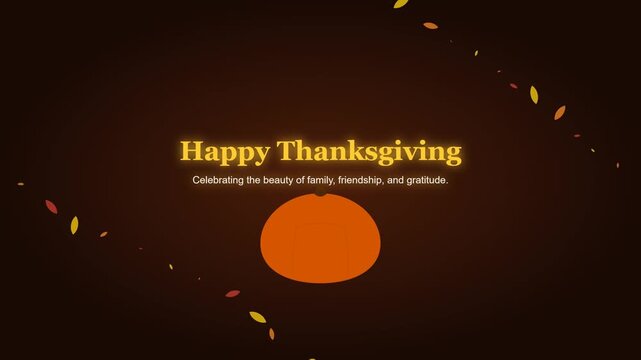 Elegant Minimalist Pumpkin Illustration for Celebrating Grateful Autumn Season and Fall Holidays
