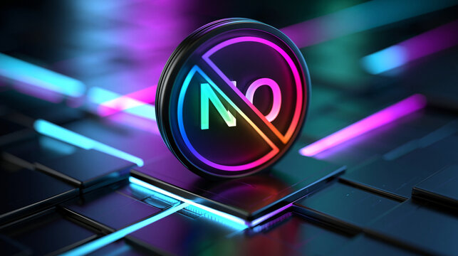 No code automation sign illustration, no code required sign vector concept, with copy space